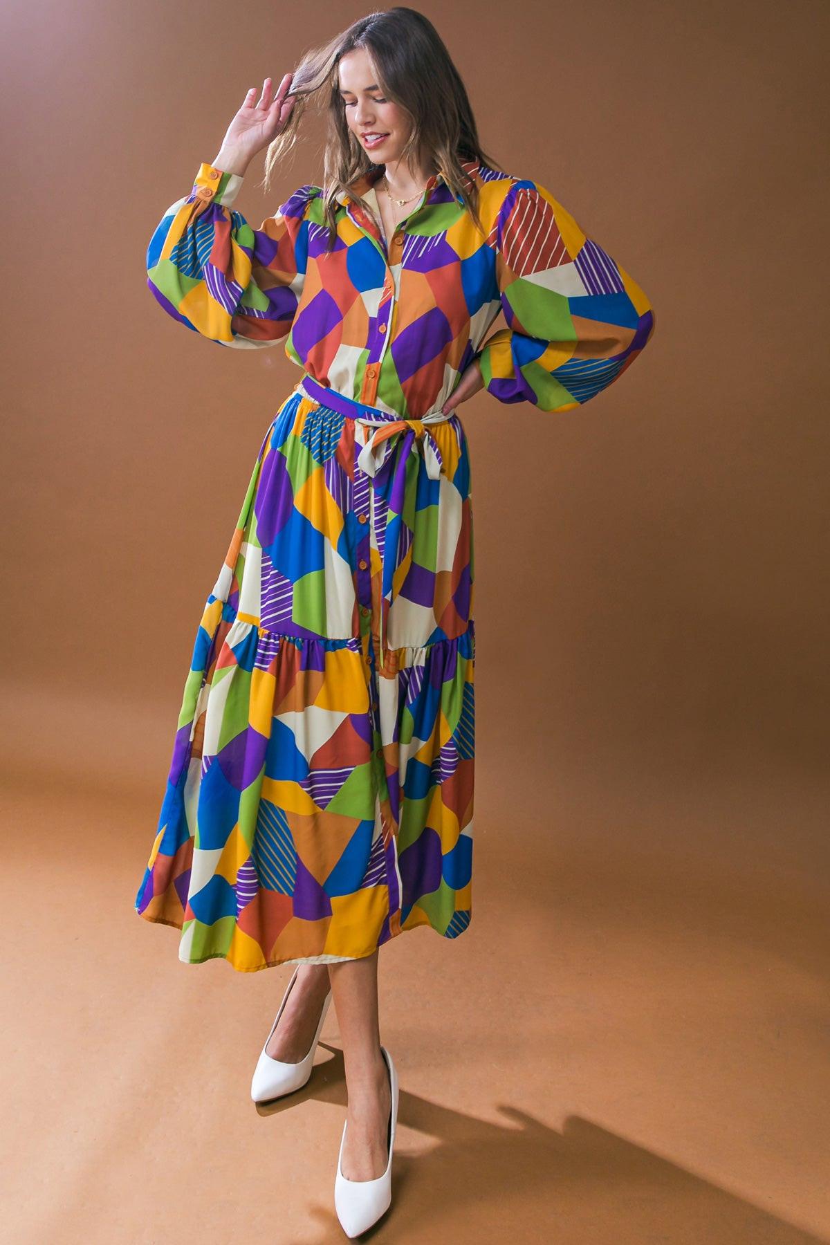 Remarkable Flair Woven Midi Dress