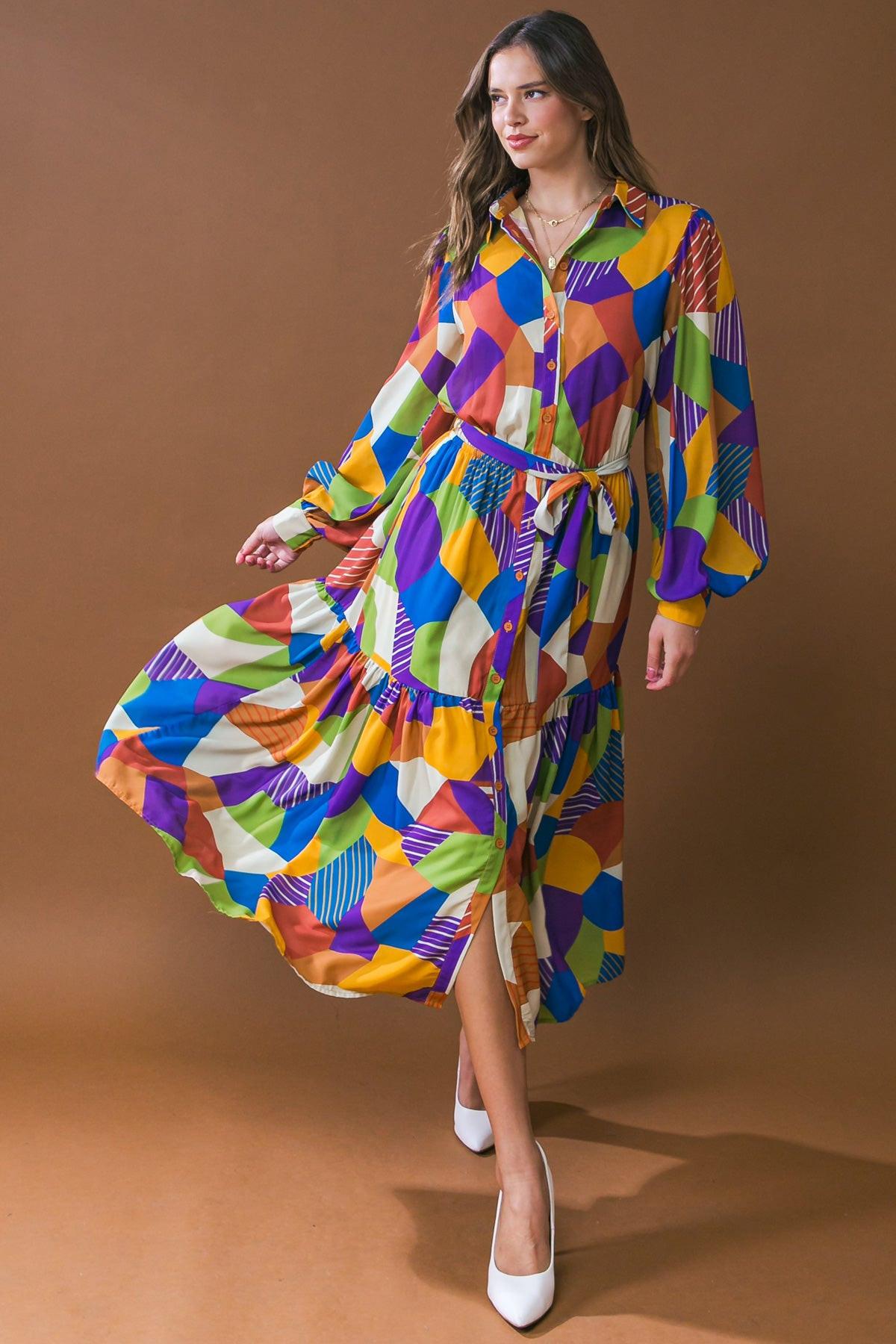 Remarkable Flair Woven Midi Dress