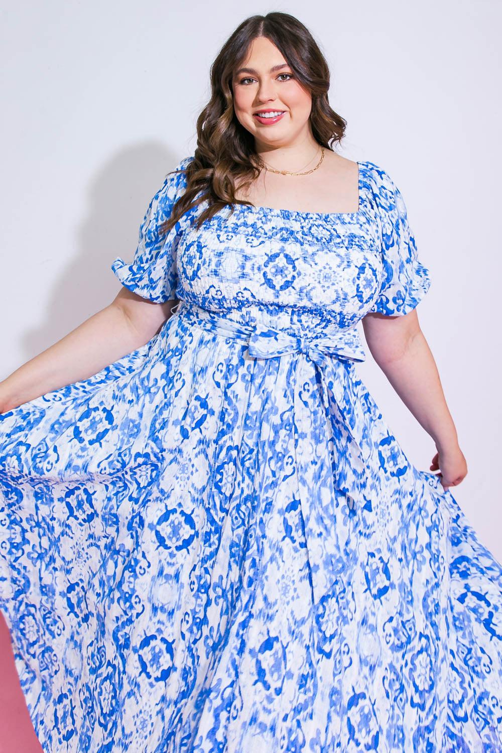 Gotta Get Going Woven Midi Dress