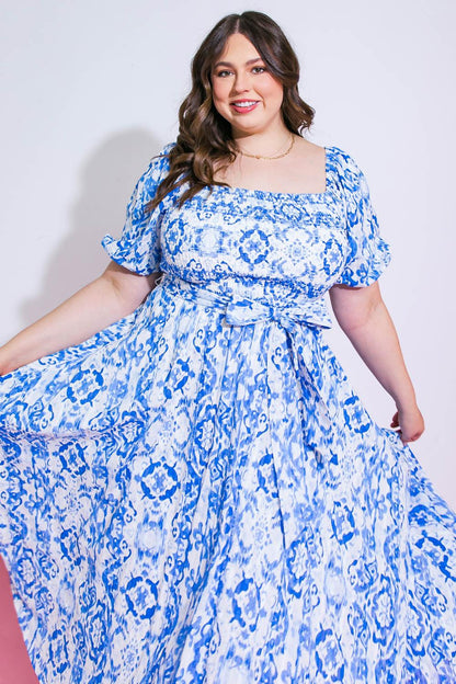 Gotta Get Going Woven Midi Dress