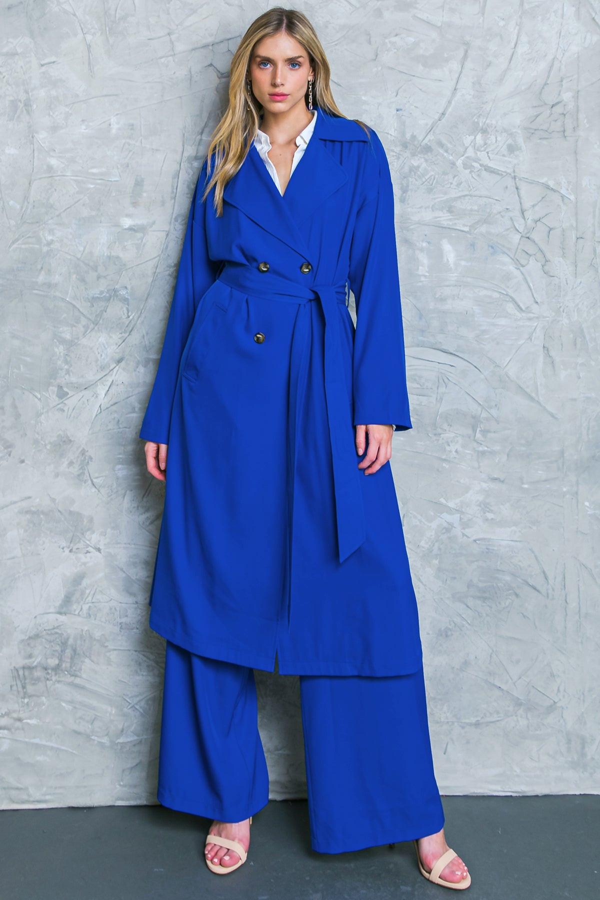 Boss Babe Woven Trench Coat