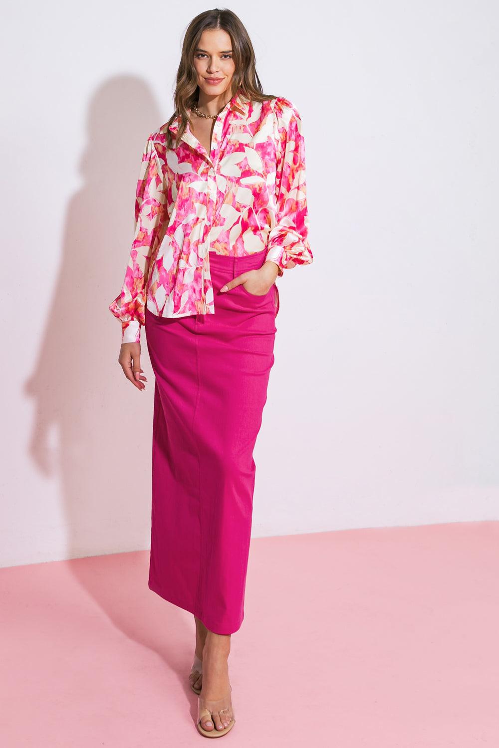 My Love Mine All Mine Woven Midi Skirt