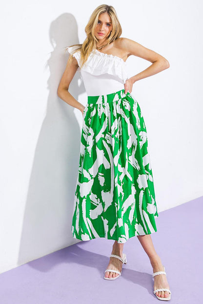Happy to Be Here Woven Skirt