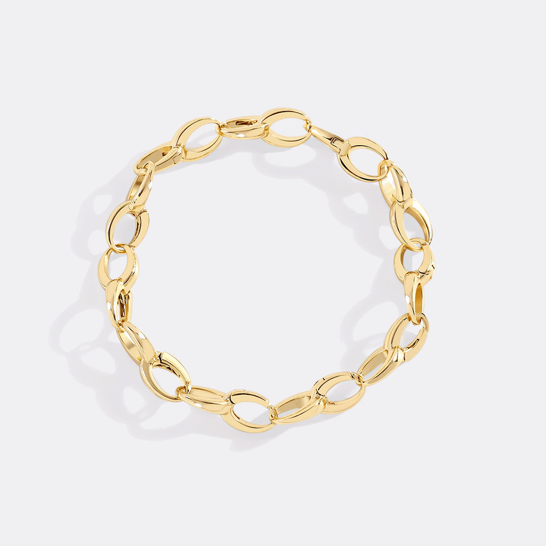 Mint & Lily Bold Cable Link Charm Bracelet