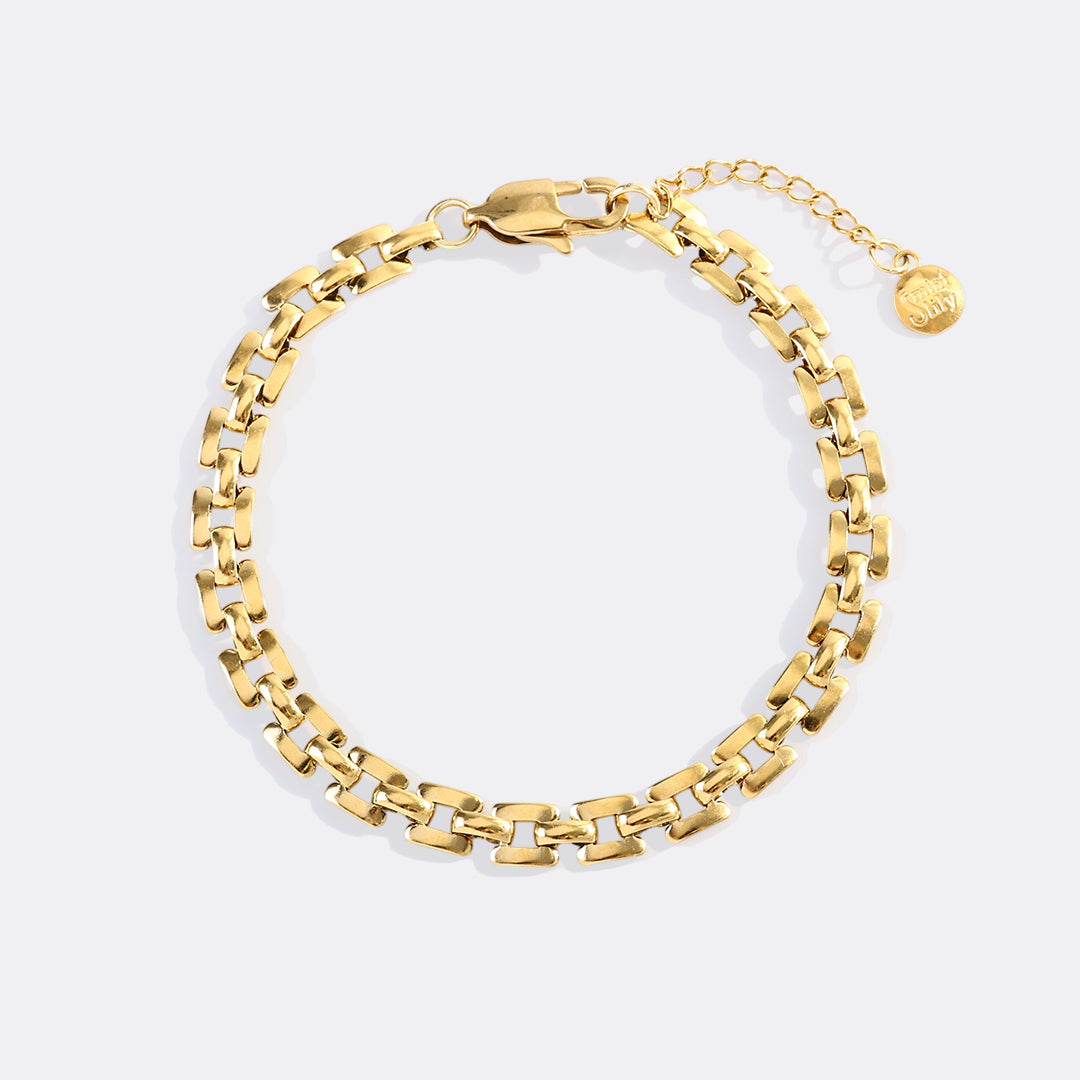 Mint & Lily Timepiece Link Chain Bracelet