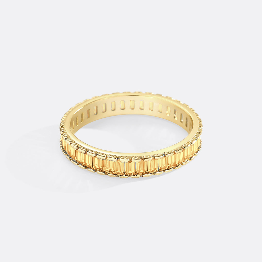 Mint & Lily Baguette Birthstone Eternity Band