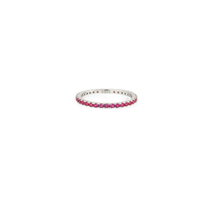 Mint & Lily July Birthstone Eternity Stacking Ring