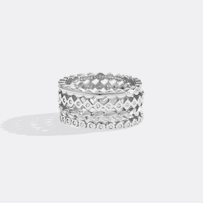 Mint & Lily Dainty Gold Mini Ring Set