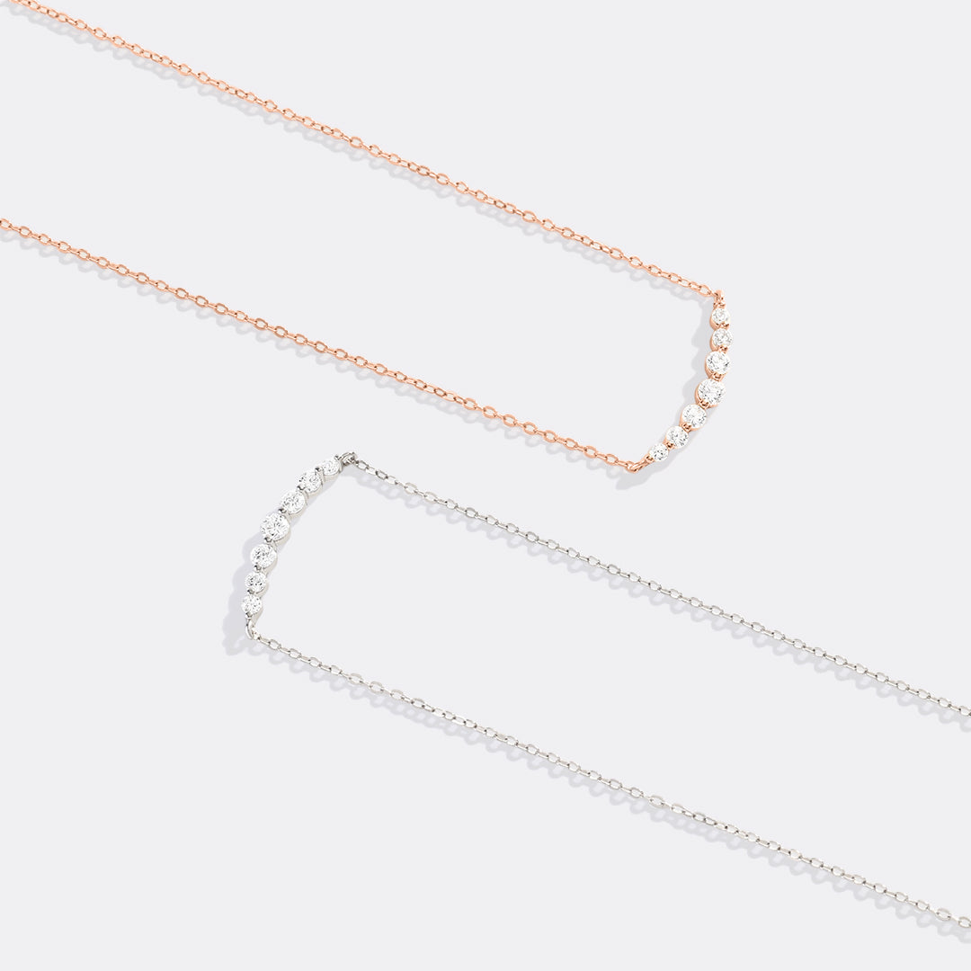 Mint & Lily Classic Arc Diamond Necklace