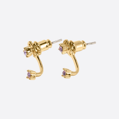 Mint & Lily Birthstone Drop Ear Jacket Earrings