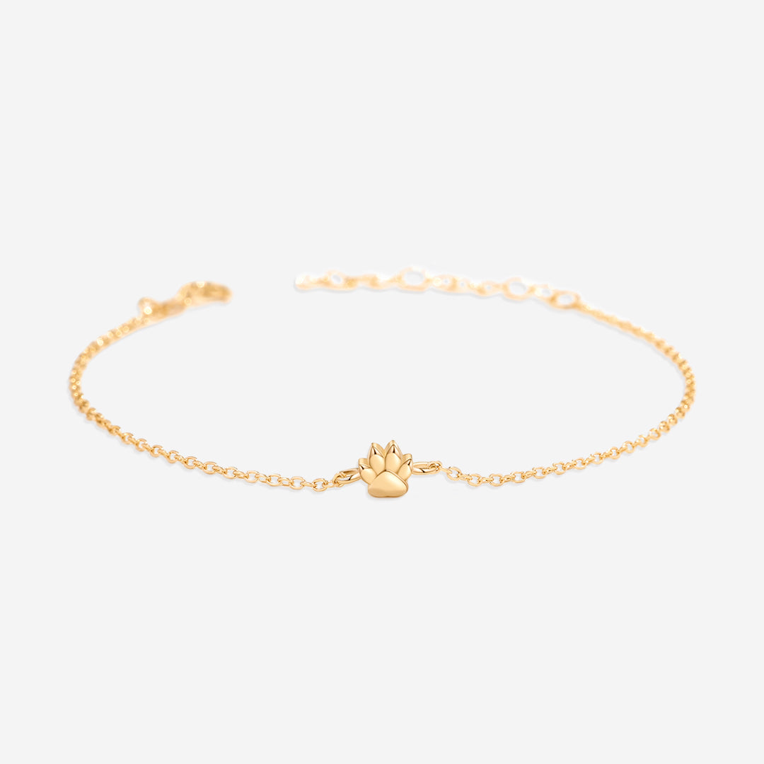 Mint & Lily Tiny Pawprint Bracelet
