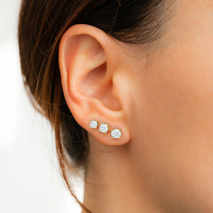 Mint & Lily Classic Diamond Stud Earrings