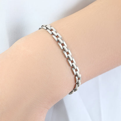 Mint & Lily Timepiece Link Chain Bracelet