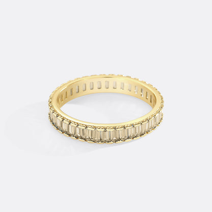 Mint & Lily Baguette Birthstone Eternity Band