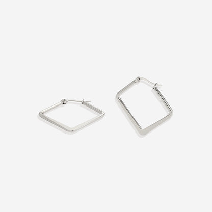Mint & Lily Geometric Girl Boss Hoop Earrings