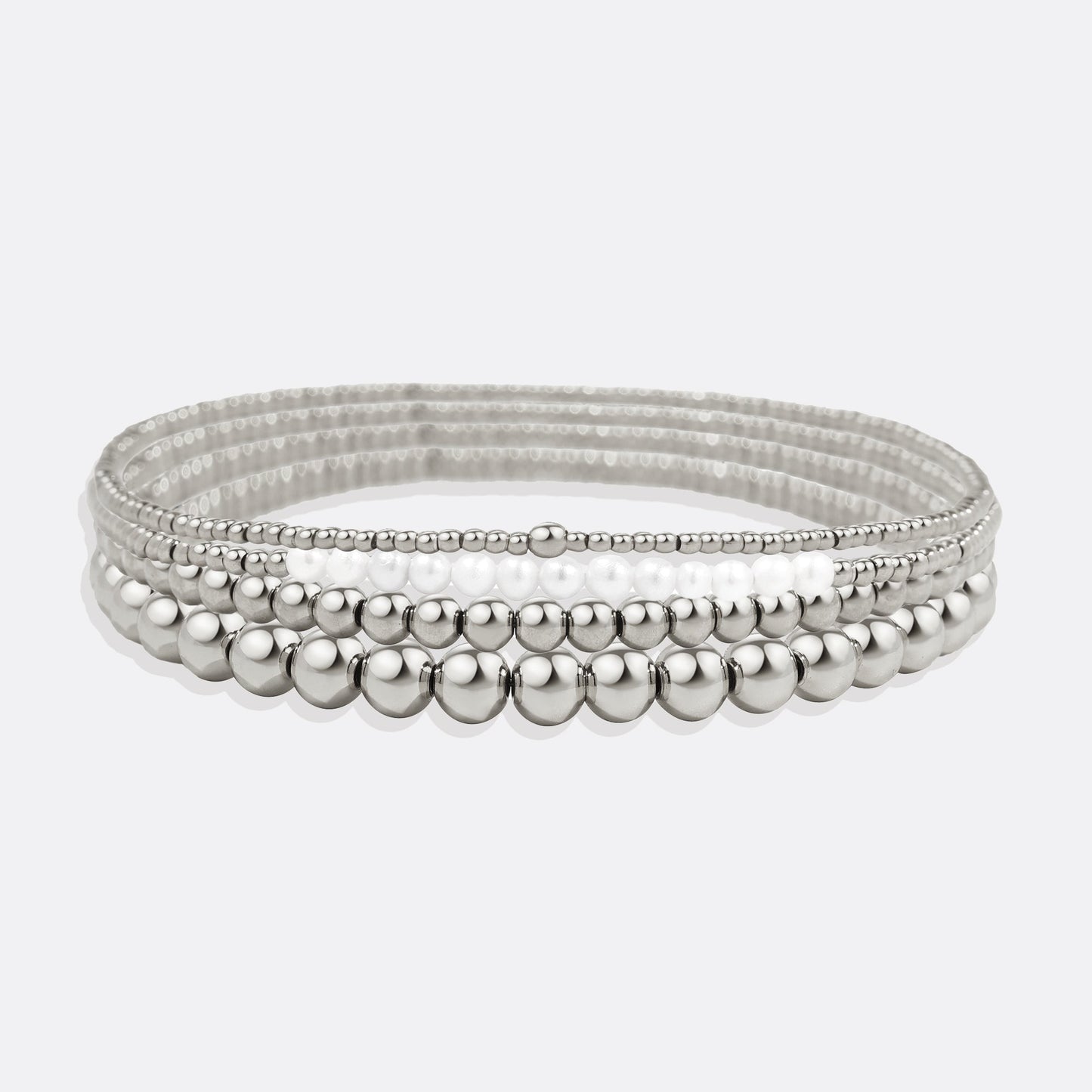 Mint & Lily Everyday Pearl Bracelet Stacking Set