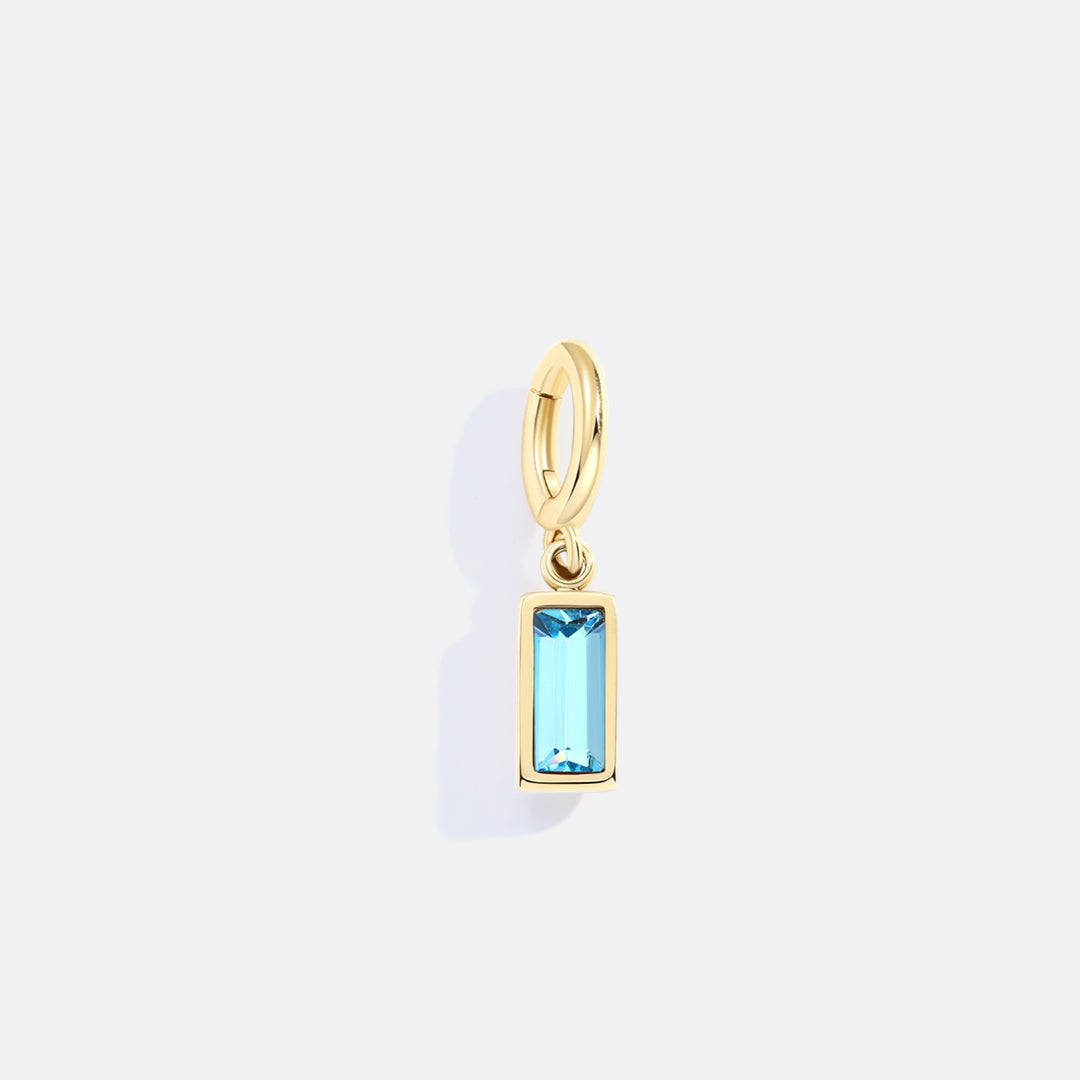Mint & Lily Dainty Baguette Birthstone Charm