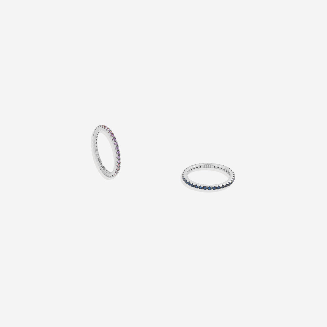 Mint & Lily September Birthstone Eternity Stacking Ring