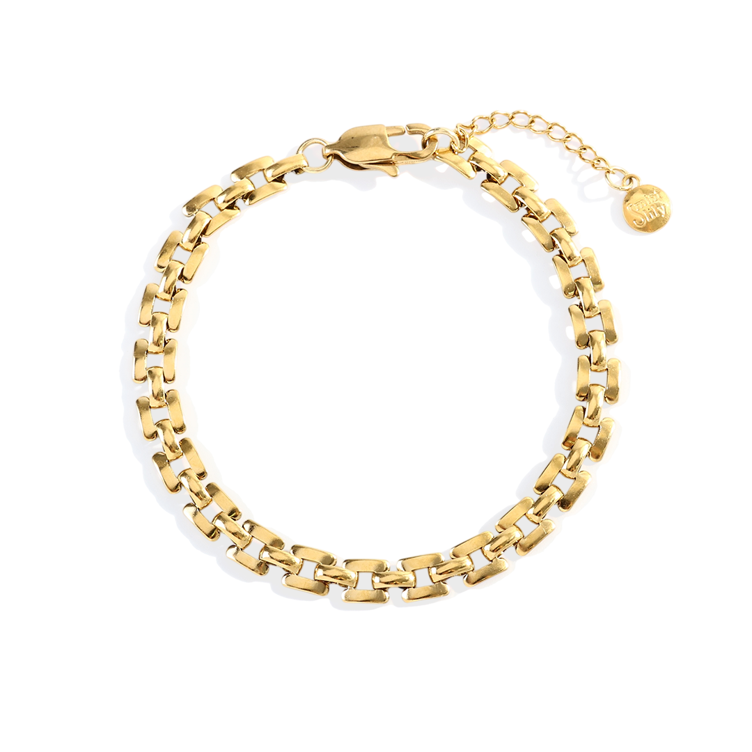 Mint & Lily Timepiece Link Chain Bracelet