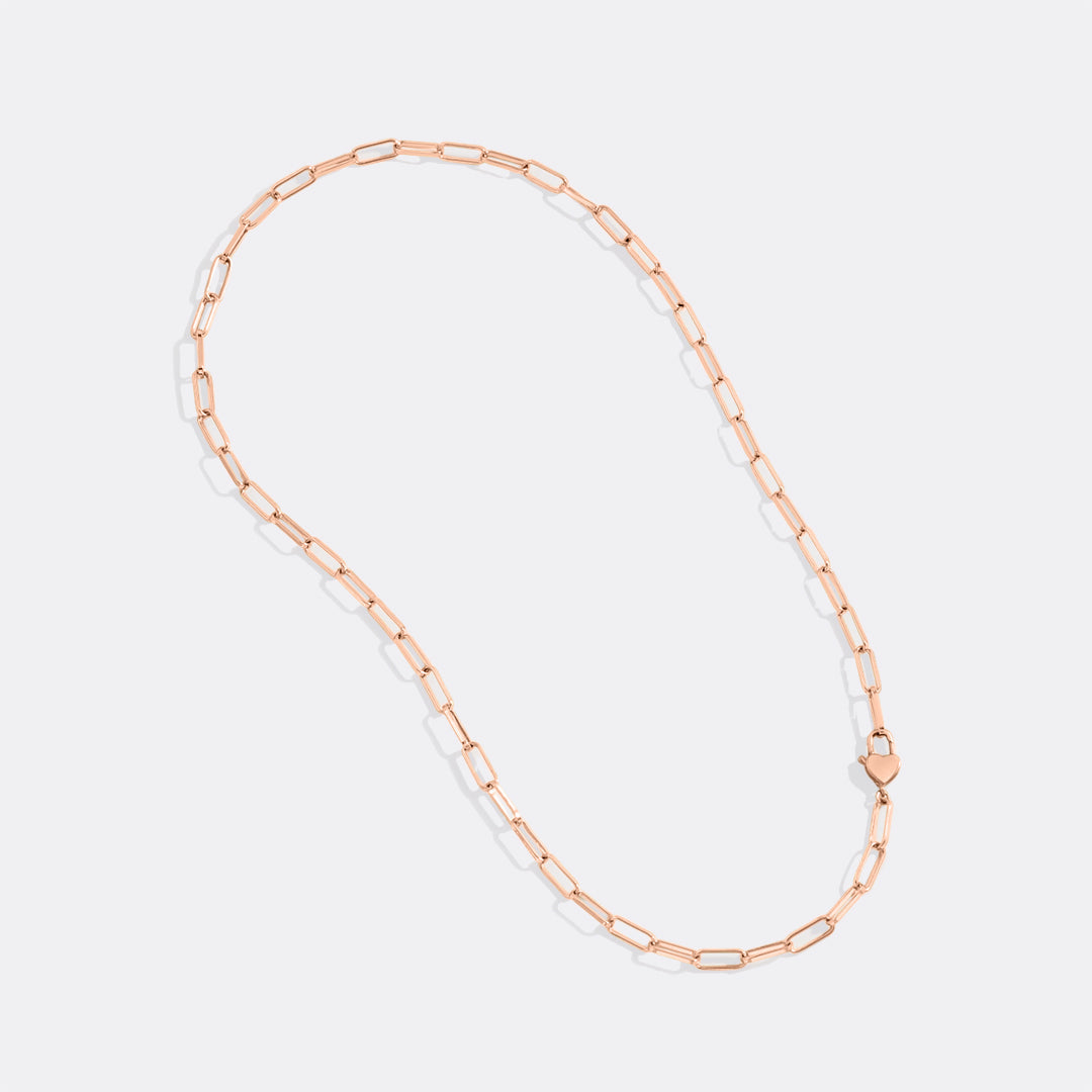 Mint & Lily Heart Padlock Necklace
