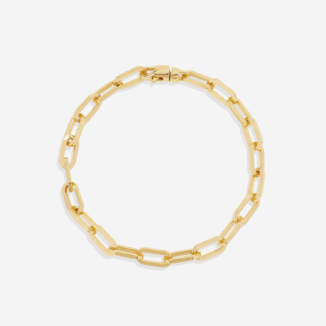 Mint & Lily Open Link Paperclip Chain Bracelet