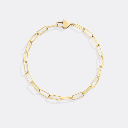 Mint & Lily Heart Padlock Bracelet