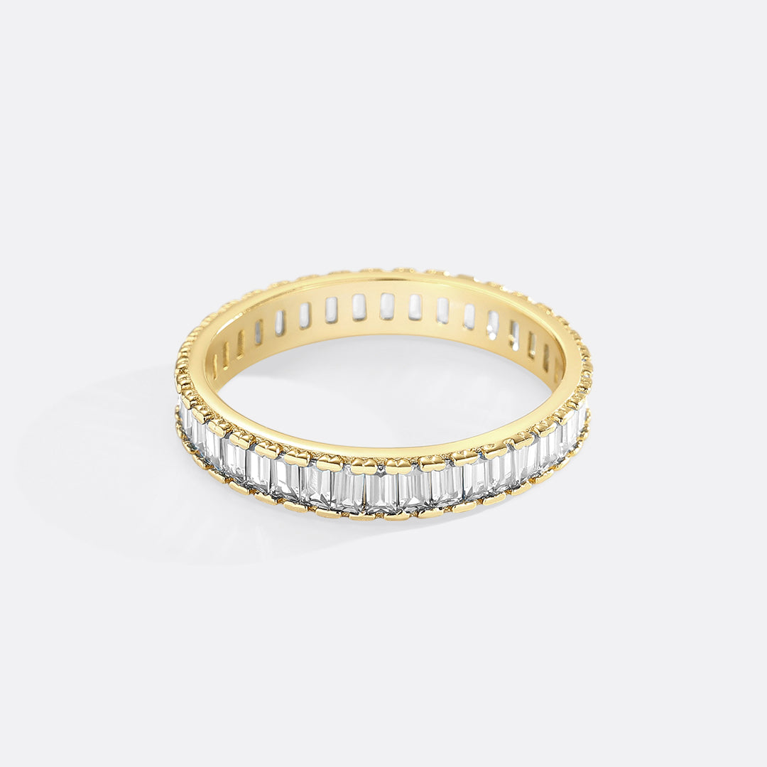 Mint & Lily Baguette Birthstone Eternity Band