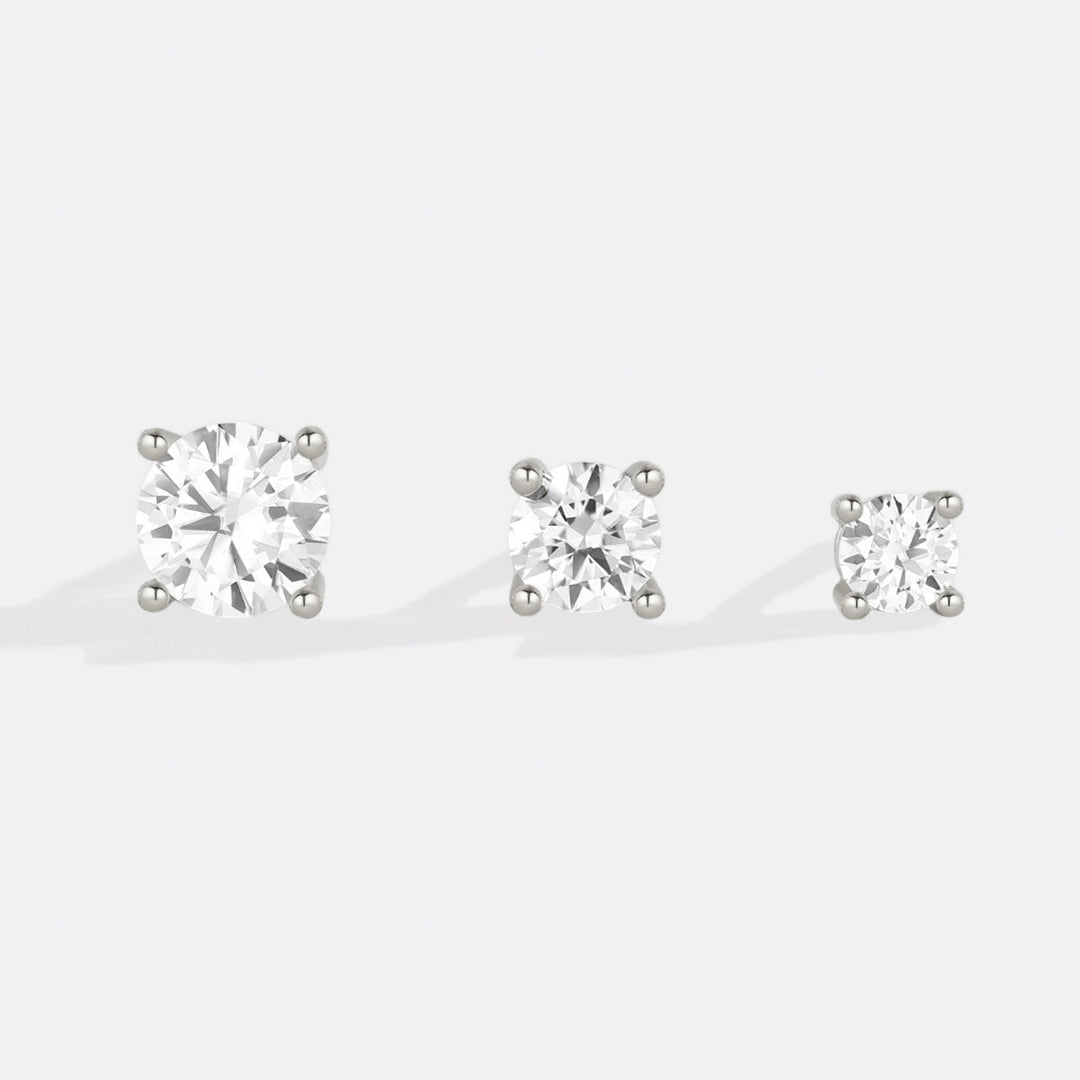 Mint & Lily Classic Diamond Stud Earrings