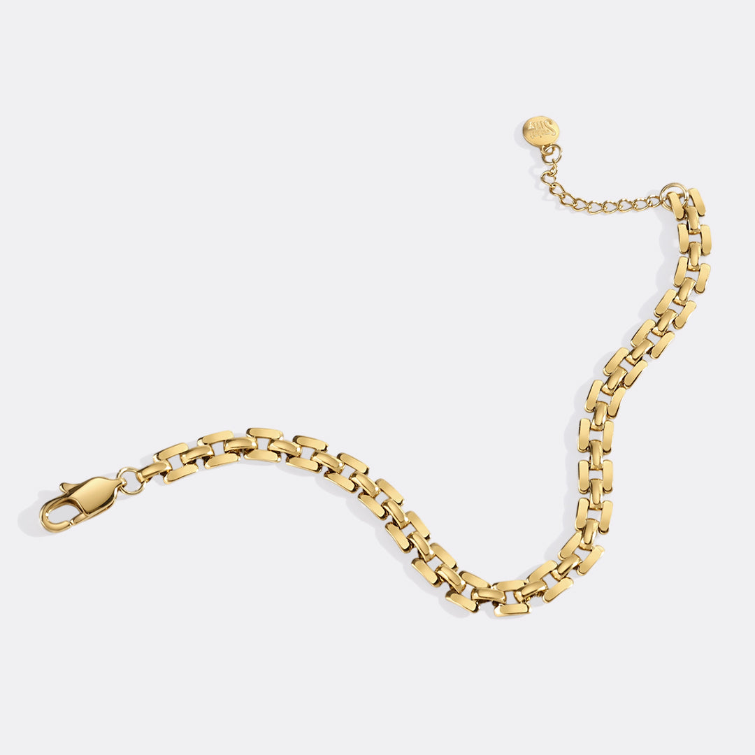 Mint & Lily Timepiece Link Chain Bracelet
