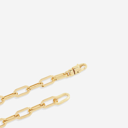 Mint & Lily Open Link Paperclip Chain Bracelet
