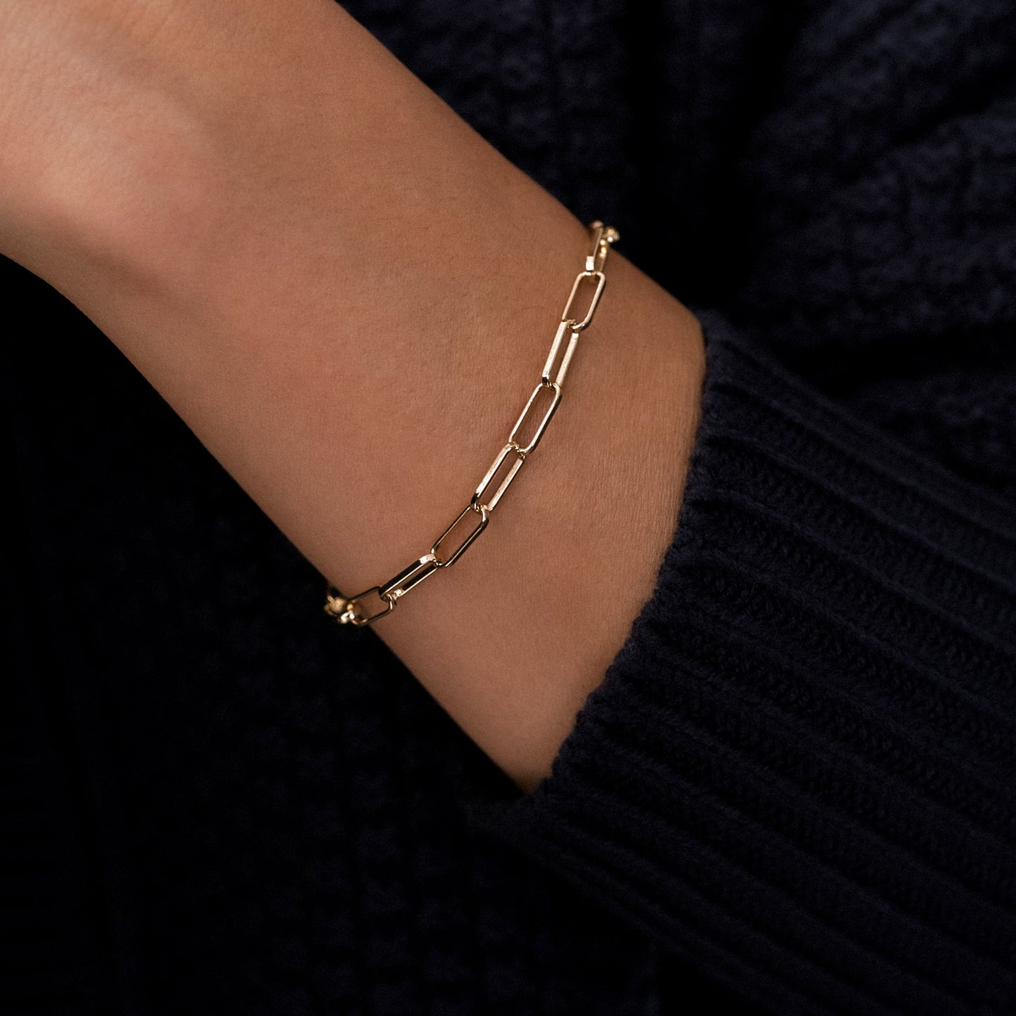Mint & Lily Open Link Paperclip Chain Bracelet