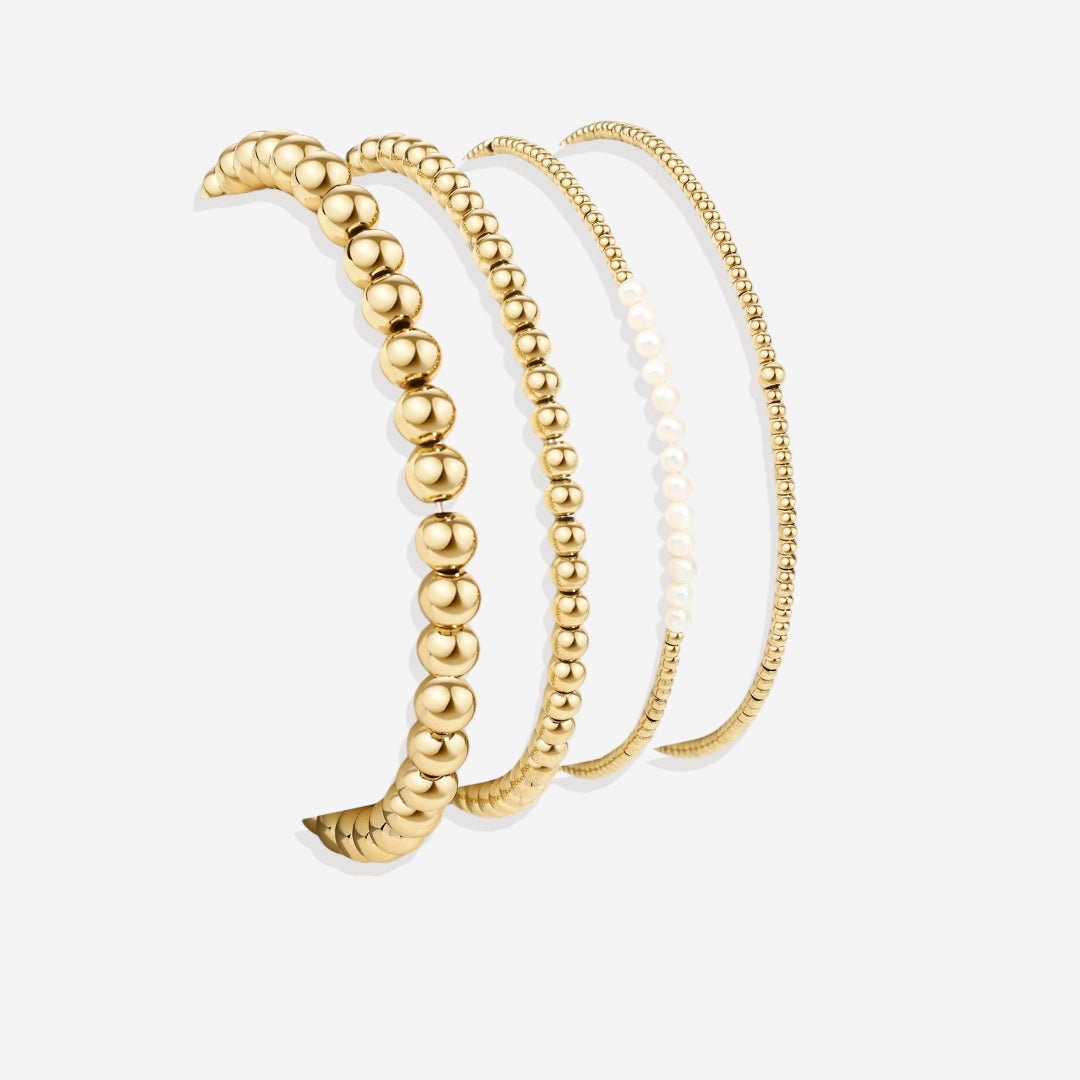 Mint & Lily Everyday Pearl Bracelet Stacking Set