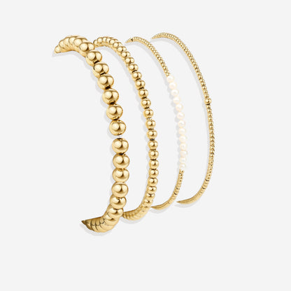 Mint & Lily Everyday Pearl Bracelet Stacking Set