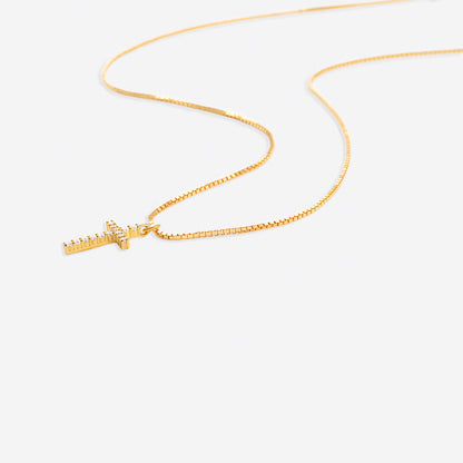 Mint & Lily Pave Cross Necklace