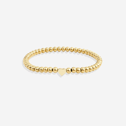 Mint & Lily Heart Beaded Stacking Bracelet