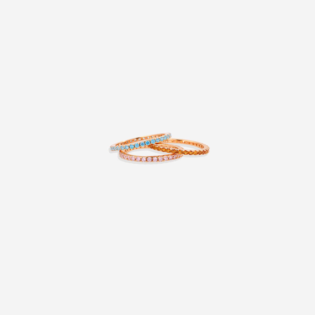 Mint & Lily September Birthstone Eternity Stacking Ring