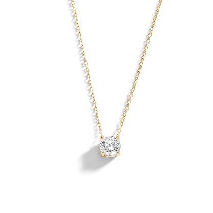 Mint & Lily Dainty Solitaire Pendant Necklace