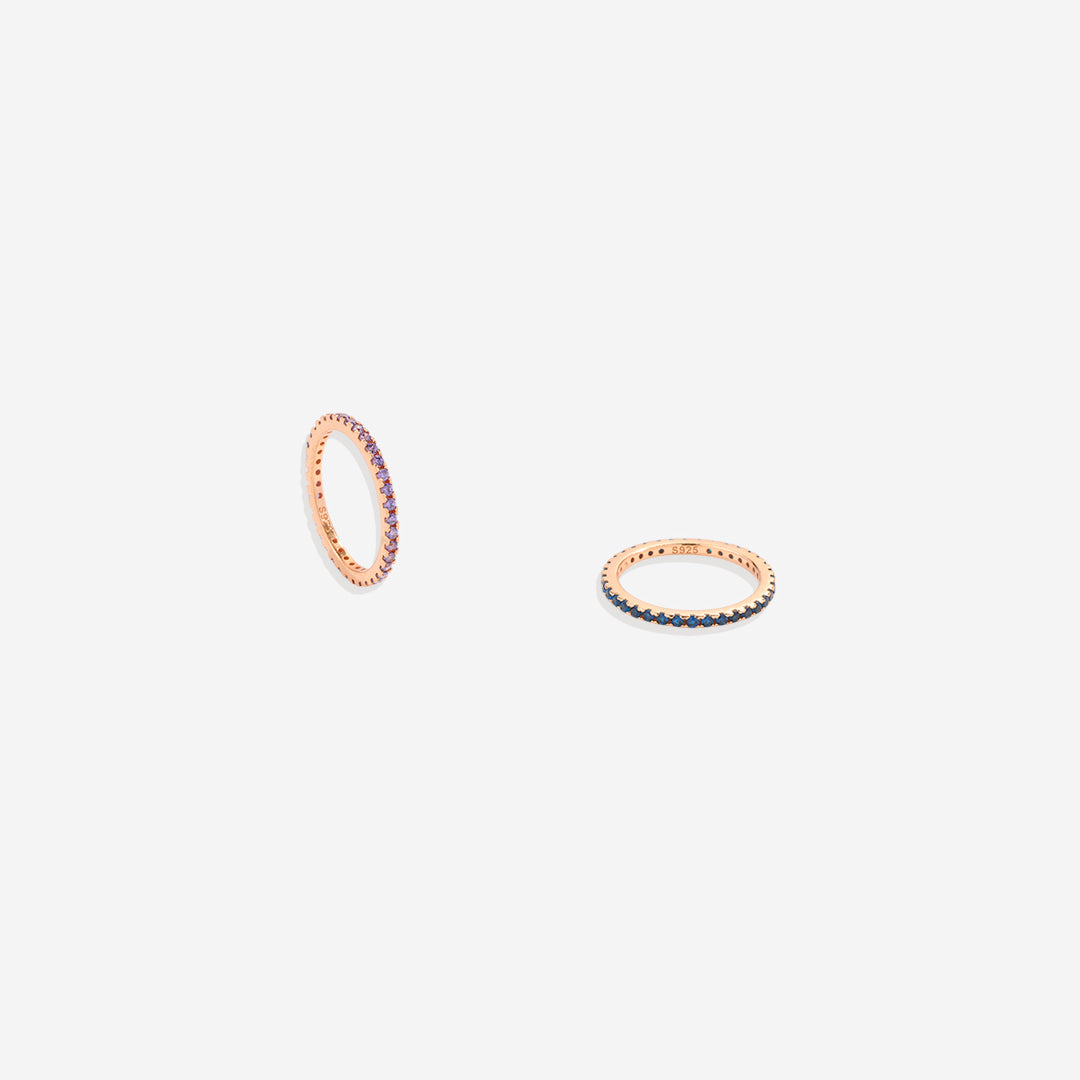 Mint & Lily September Birthstone Eternity Stacking Ring