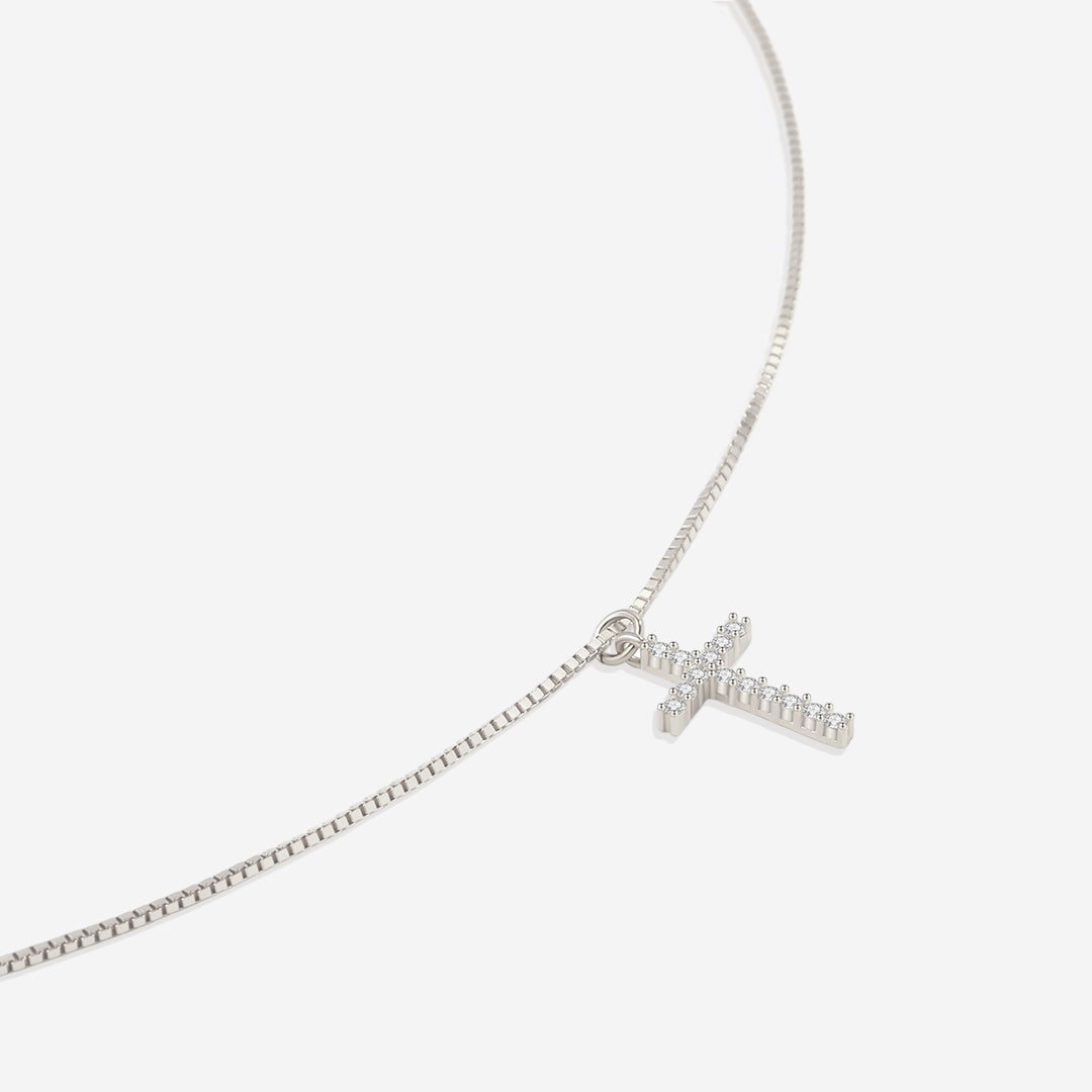 Mint & Lily Pave Cross Necklace