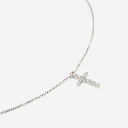 Mint & Lily Pave Cross Necklace