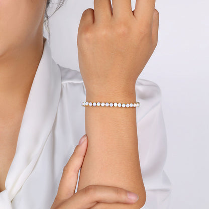 Mint & Lily Blue Opal Tennis Bracelet
