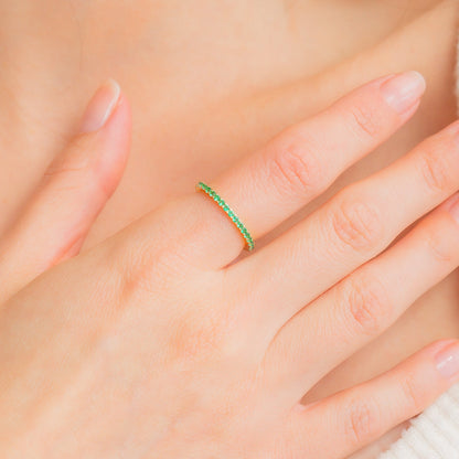 Mint & Lily May Birthstone Eternity Stacking Ring