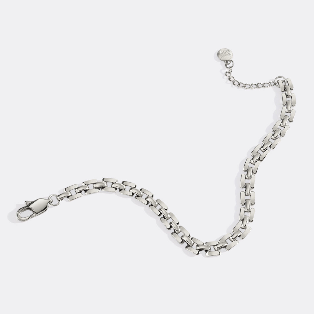 Mint & Lily Timepiece Link Chain Bracelet