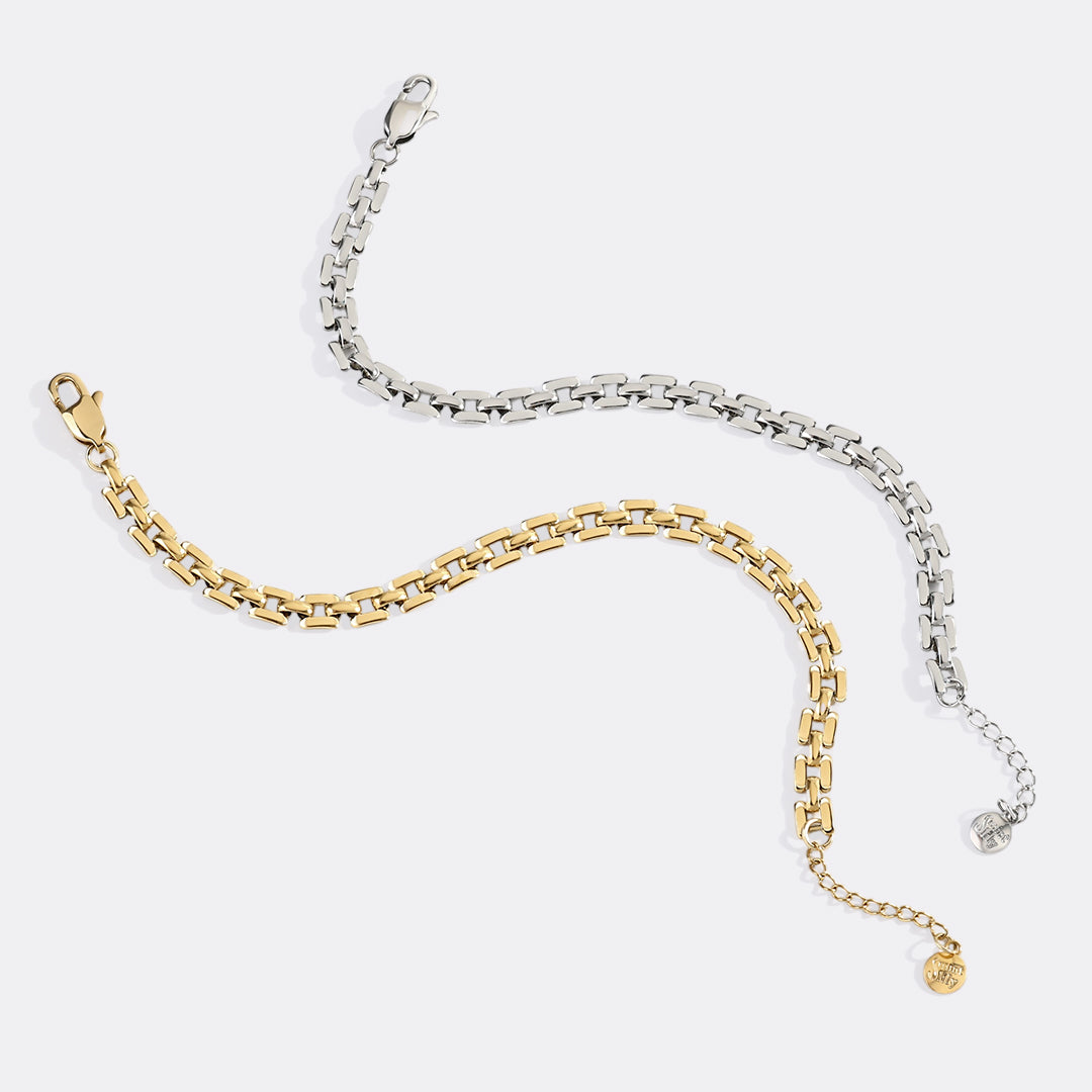 Mint & Lily Timepiece Link Chain Bracelet