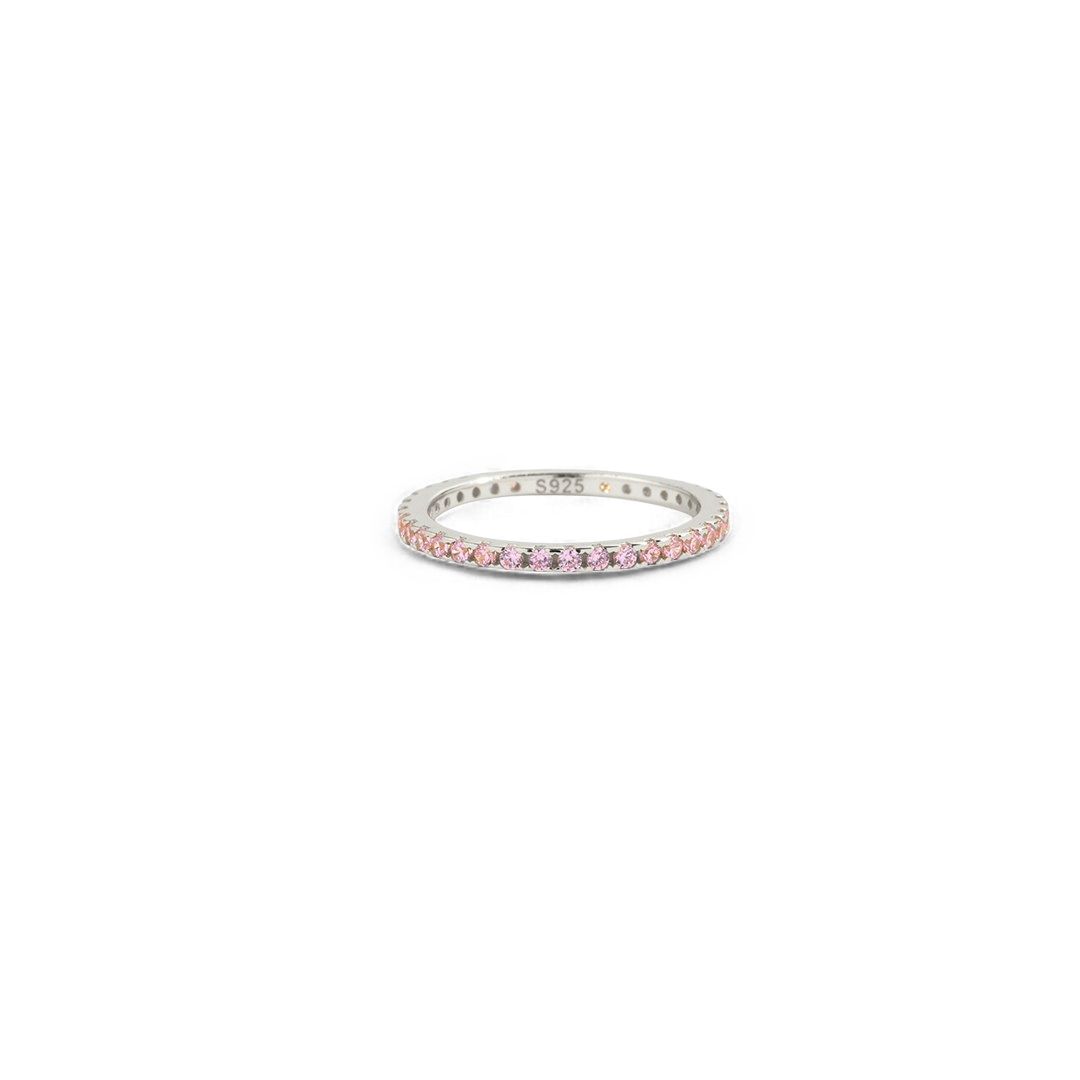 Mint & Lily October Birthstone Eternity Stacking Ring