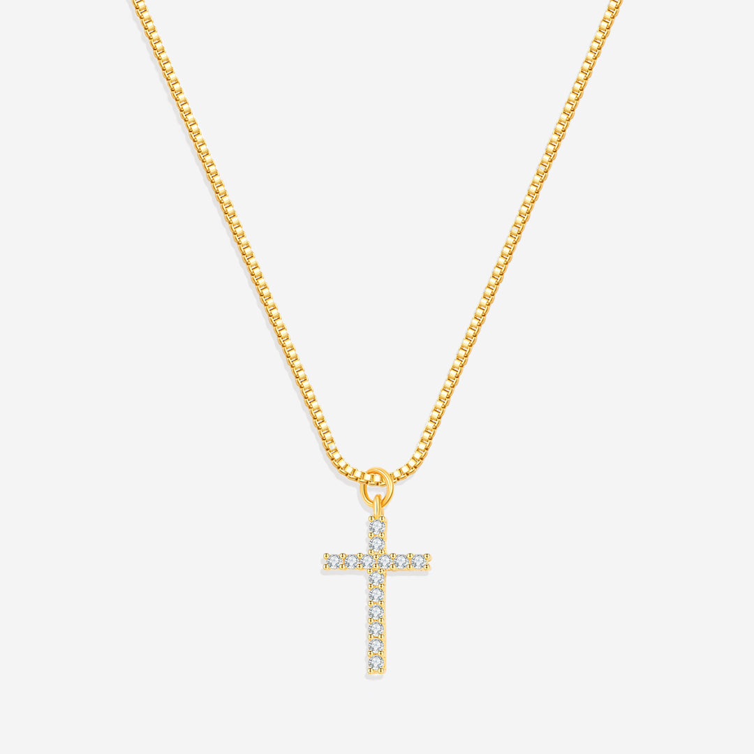 Mint & Lily Pave Cross Necklace