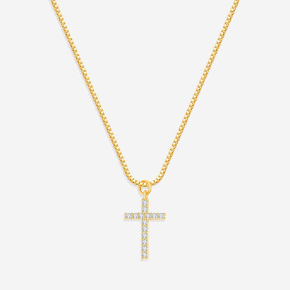 Mint & Lily Pave Cross Necklace
