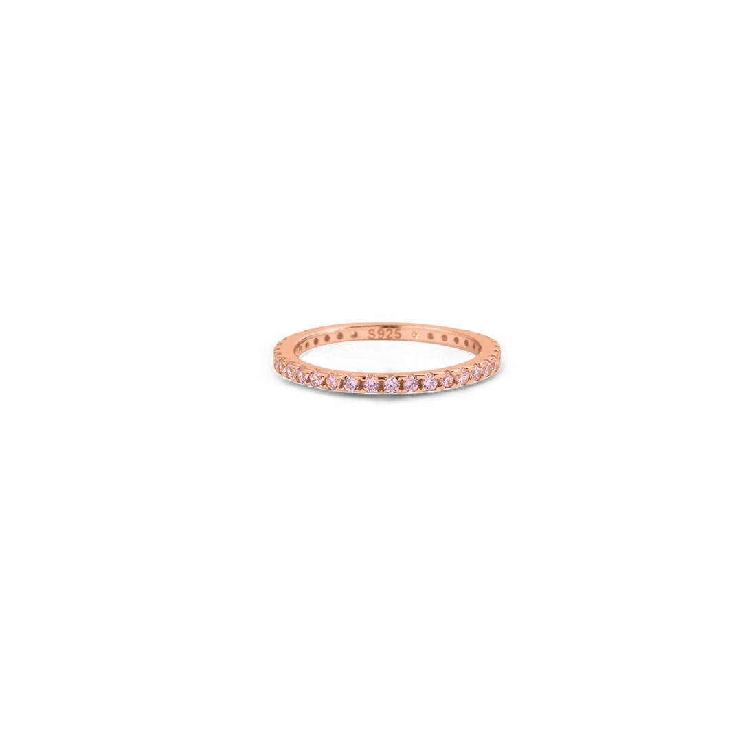 Mint & Lily October Birthstone Eternity Stacking Ring