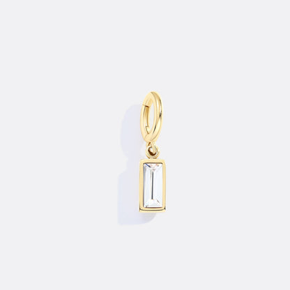 Mint & Lily Dainty Baguette Birthstone Charm