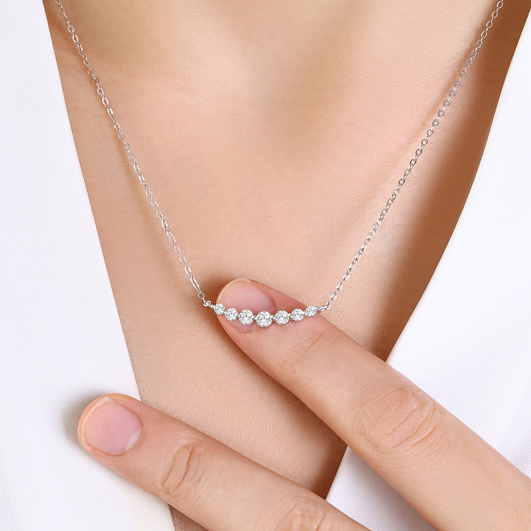 Mint & Lily Classic Arc Diamond Necklace